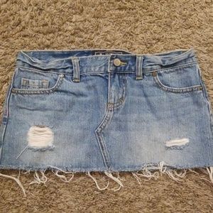 Pink Jean Skirt Size 0
